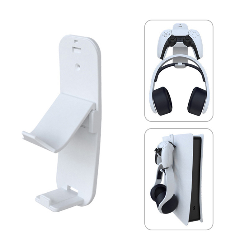 Game Controller Storage Hanger Headphone Bracket Wall Mounted Headset Gamepad Holder for PS5/PS4/Xbox Series/Switch