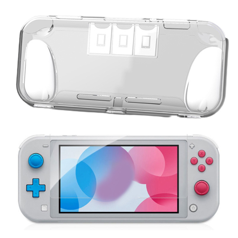 for Switch Lite Soft TPU Drop Proof Protection Cover with 3 Card Slot for NS Lite Crystal Transparent Protective Case Shell