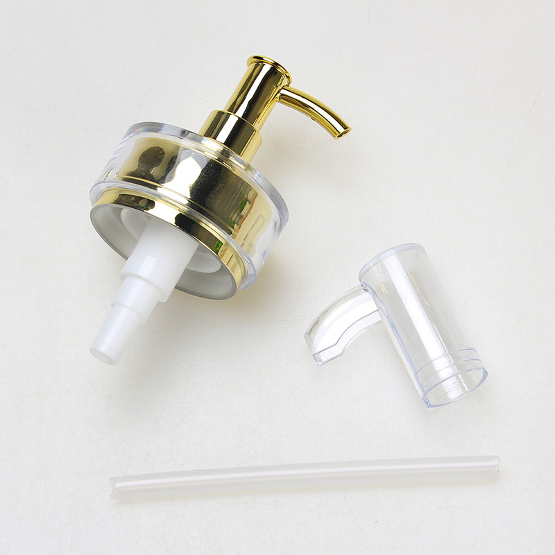 Luxury Gold Plastic Dispenser Pump Liquid Soap Pump Cosmetic Lotion Pump