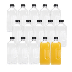 Transparent Clear PET Material Plastic Bottle For Drink Water Packing 1430ml