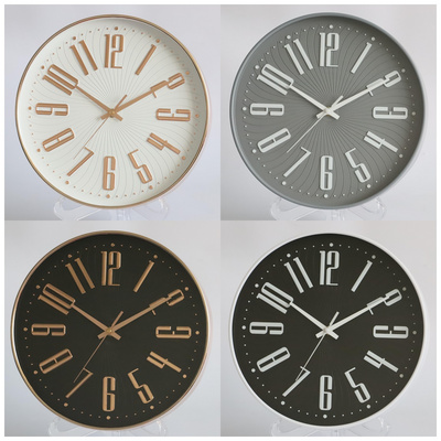 Wholesale Decorative Plastic Wall Oem Clocks Simple Modern Design Plastic Quartz Watch Wall Clock For Home Decoration