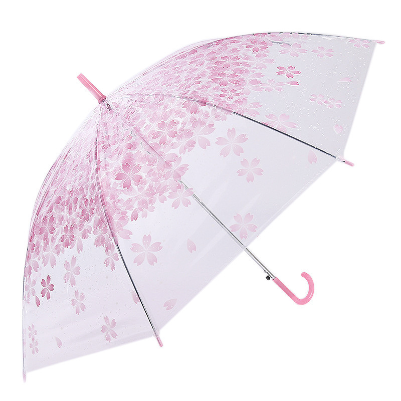 Promotional Cute Mini Clear POE dome transparent automatic Umbrella for wholesale