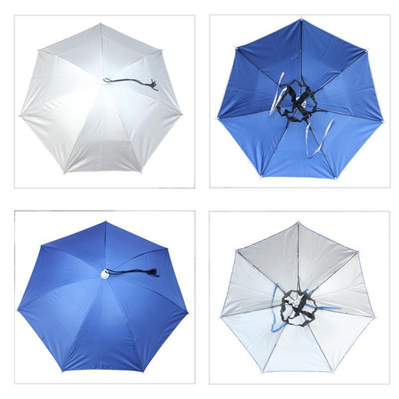 Foldable Sun Umbrella Hat Headwear Fishing Hiking Golf Beach hat Head Hats Outdoor Sports Camping Umbrella