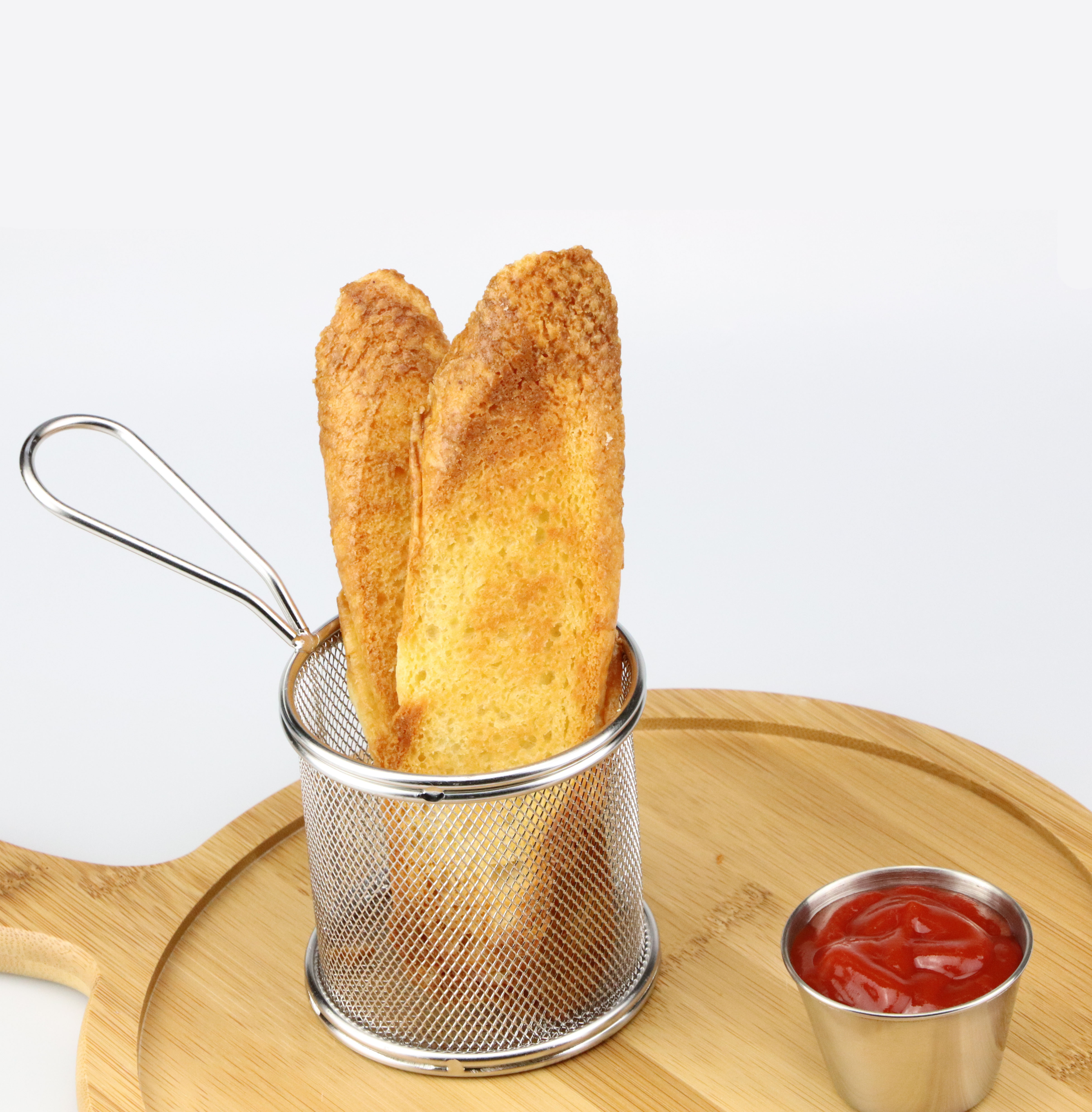 Mini stainless steel Fried snack chip Basket Fried blue chip basket chicken rice basket