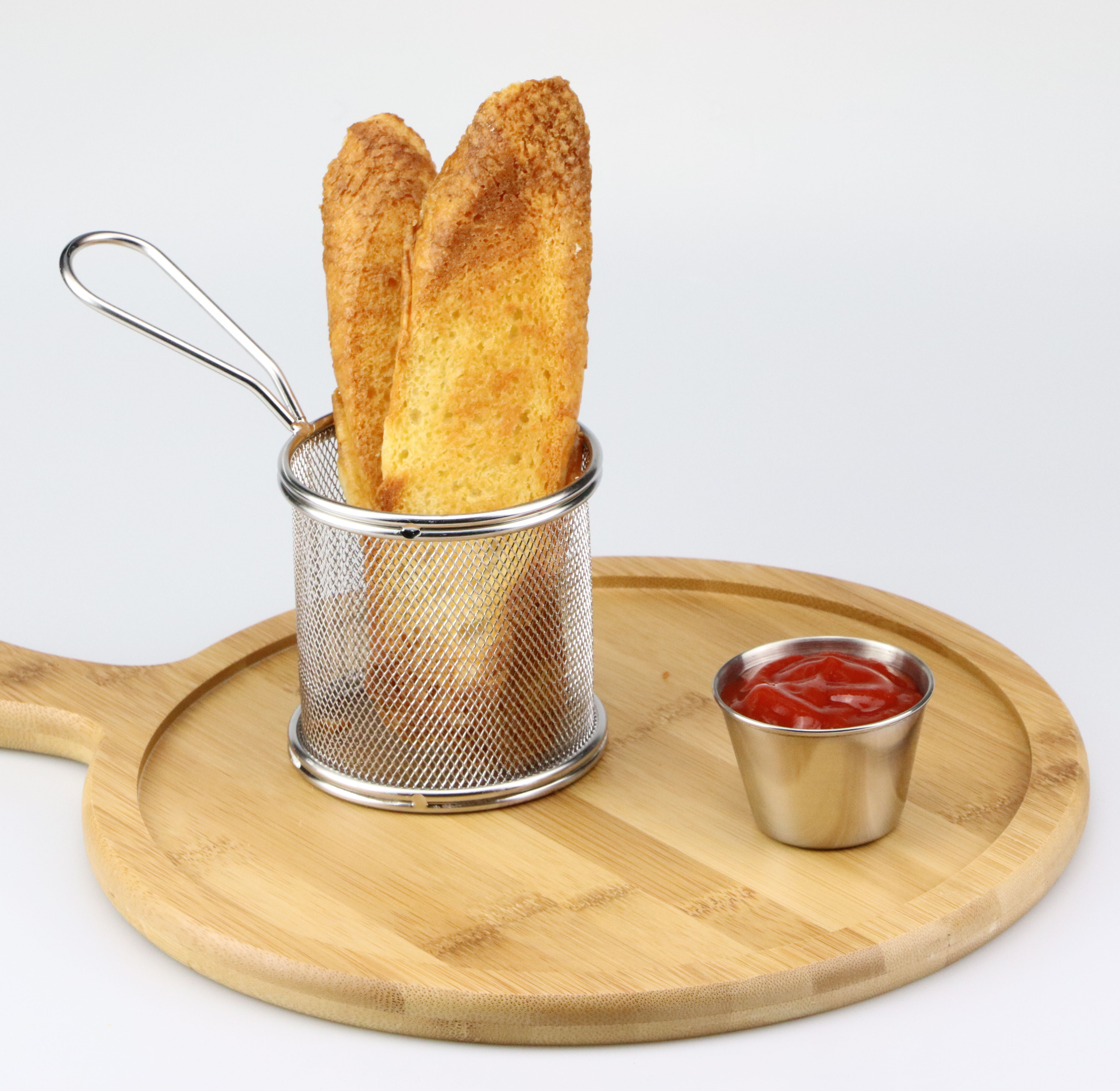 Mini stainless steel Fried snack chip Basket Fried blue chip basket chicken rice basket