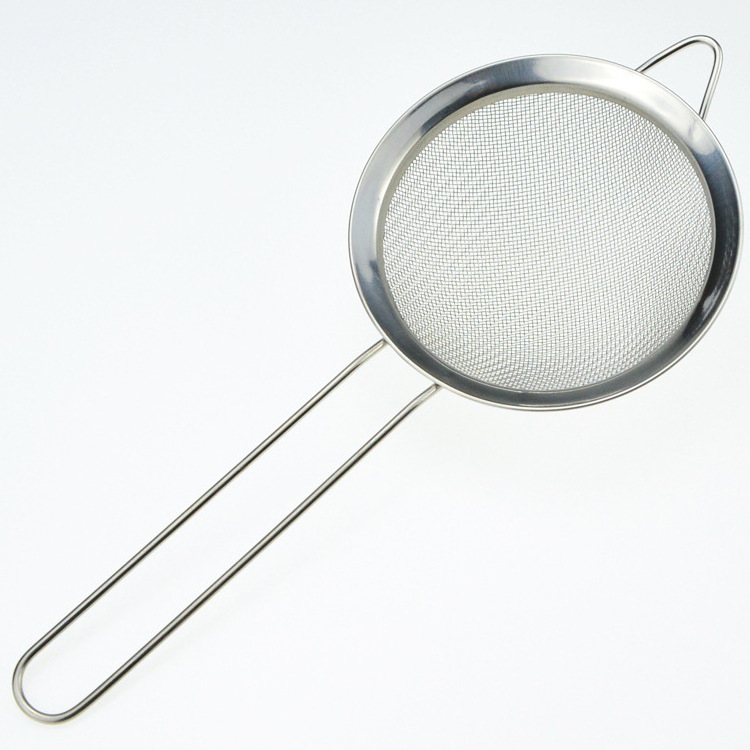 Stainless Steel Flour Sifter Sieve Stainless Steel Fine Tea Mesh Strainer Colander Wire Mesh Oil Filter Strainer coffee strainer