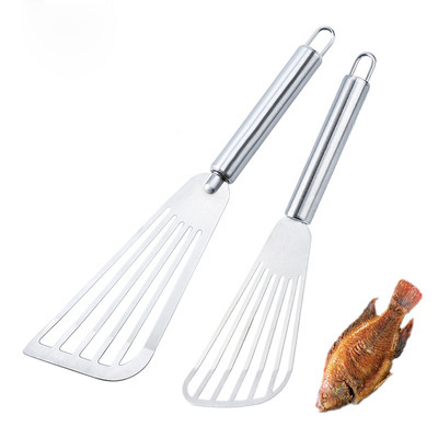 Kitchen Stainless steel Slotted Fish Spatula Turner Cooking Baking Flipping Grilling Frying Pancake Shovel