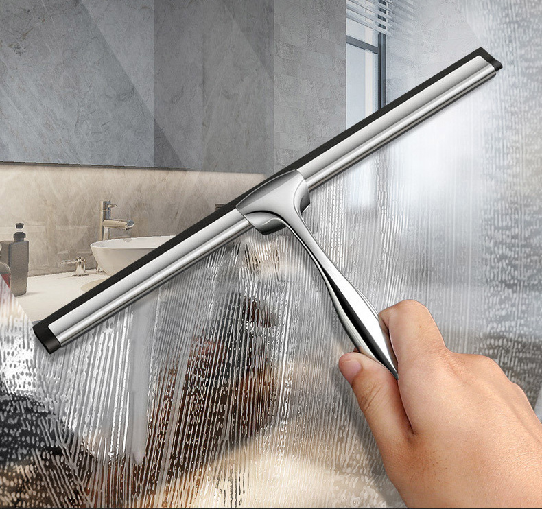 High Quality Glass Window Cleaning Scraper Scraper Stainless Steel Silicone Window Cleaning Scraper