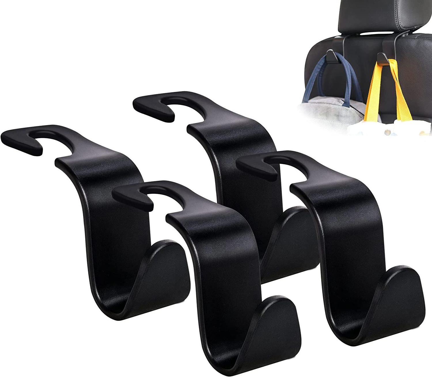 High Quality Car Accessories Car Rear Seat Headrest Plastic Hooks Car Seat Hidden Hooks