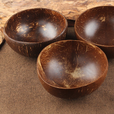 Fancy Handicraft Gift Set Customized Natural Coconut Shell Bowl With Spoon