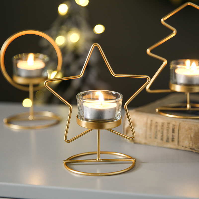 Geometrical Polygon Shape Home Decor Wedding Decors Candle Holder Table Candle Stand Metal Tealight Candle Holder