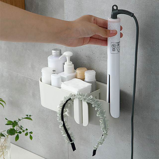 Hot Sale Blower Frame For Dry Hair Multi-function Wall Mounted Hair Dryer Storage Rack In The Bathroom