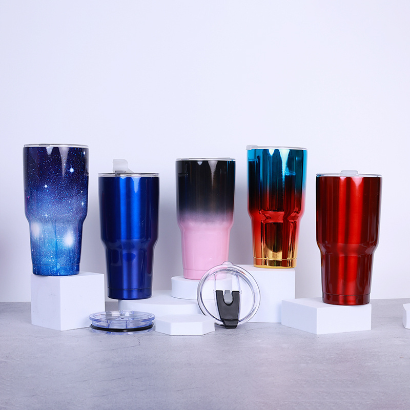 2024 hot selling Tumbler 20Oz 30Oz Spray Painting Mug Vaccum Hot Cold Thermo Sublimation Tumblers With Lid