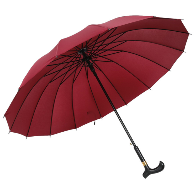 Hot Selling Novelty Walking Stick Rain Umbrella Outdoor Straight Golf Umbrellas With Custom Design