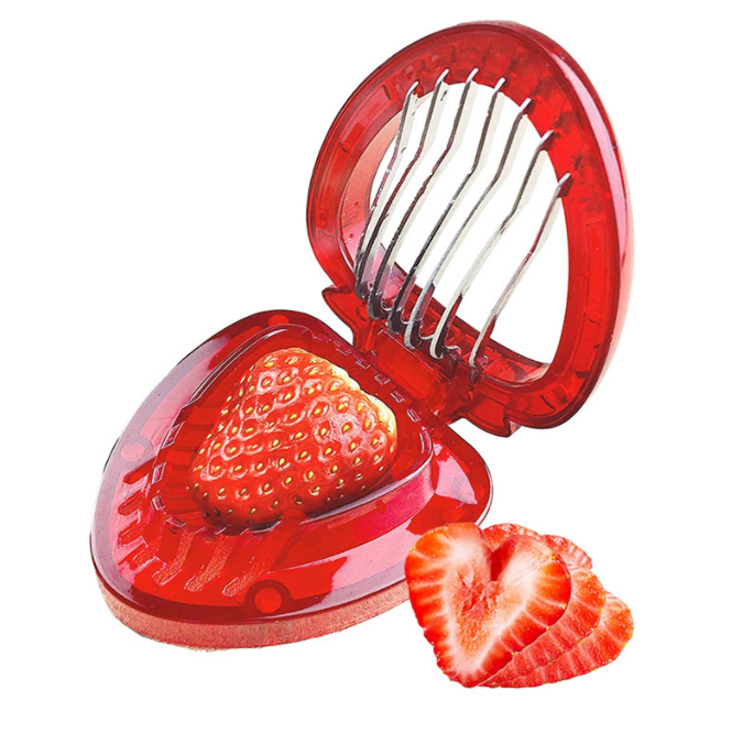 Hot Selling Strawberry Cutter Simply Strawberry Slicer Stainless Steel Blade Kitchen Tools and Gadgets