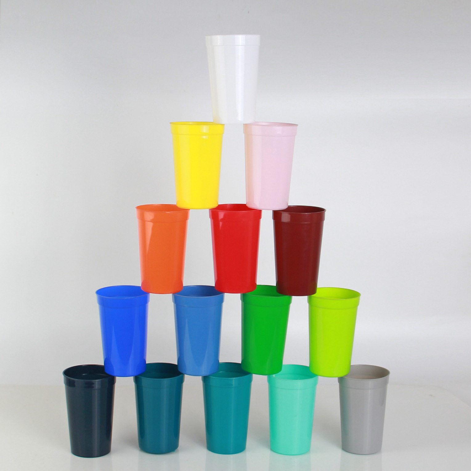 Promotional Plastic Stadium Cup 8oz 10oz 16oz 20oz Unbreakable Plastic Party Cups