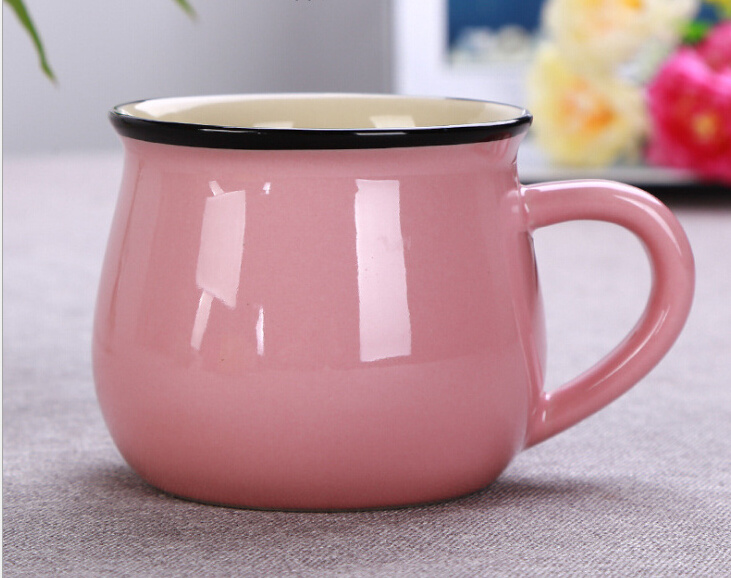 High quality colorful porcelain tea coffee cup ceramic mug with sublimation  logo