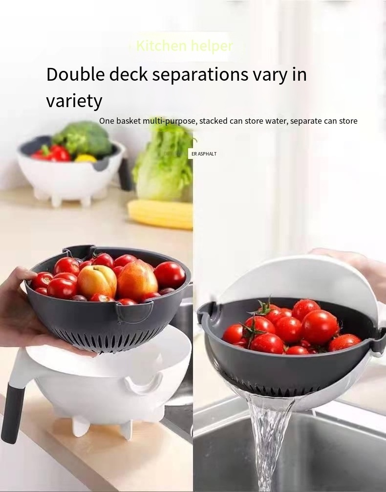 Multifunctional manual vegetable cutter slicer 9 in 1 vegetable fruits cutter Kitchen chopper