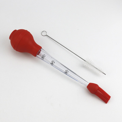 Stainless Steel Including Marinade Injector Needle And Cleaning Brush Syringe Rubber Bulb Turkey Baster