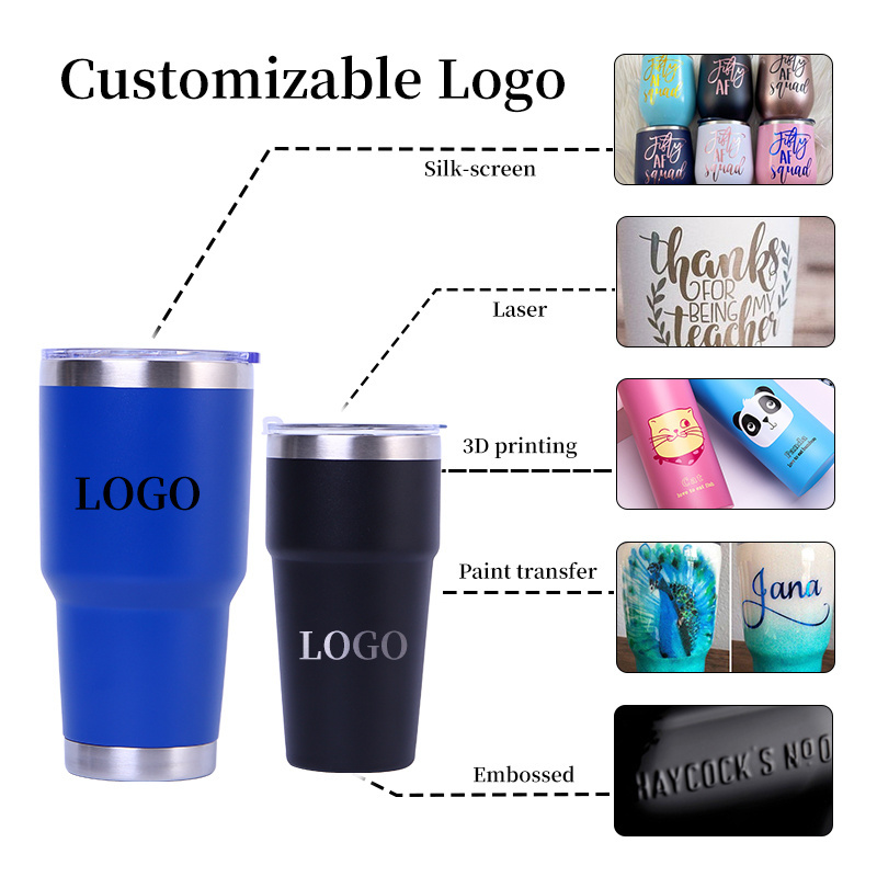 Wholesale 30oz 20oz Stainless Steel Vacuum Insulated beer Coffee Tumbler Spray Painting Insulated Travel Mug