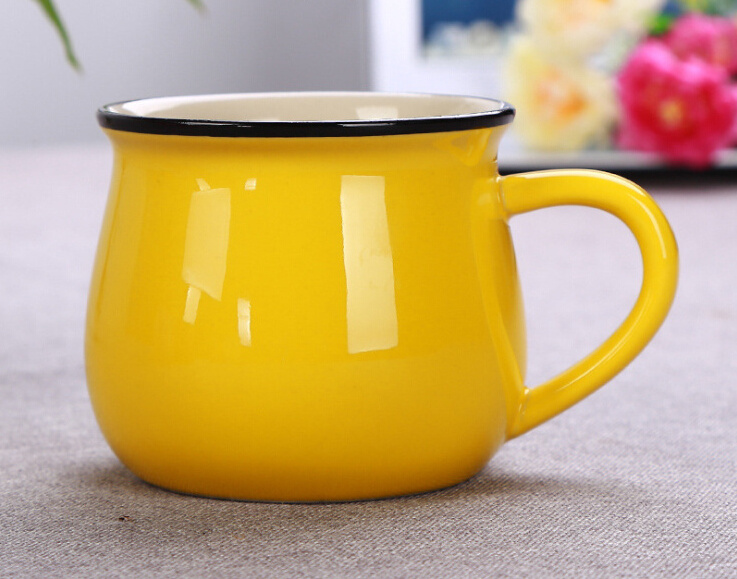 High quality colorful porcelain tea coffee cup ceramic mug with sublimation  logo