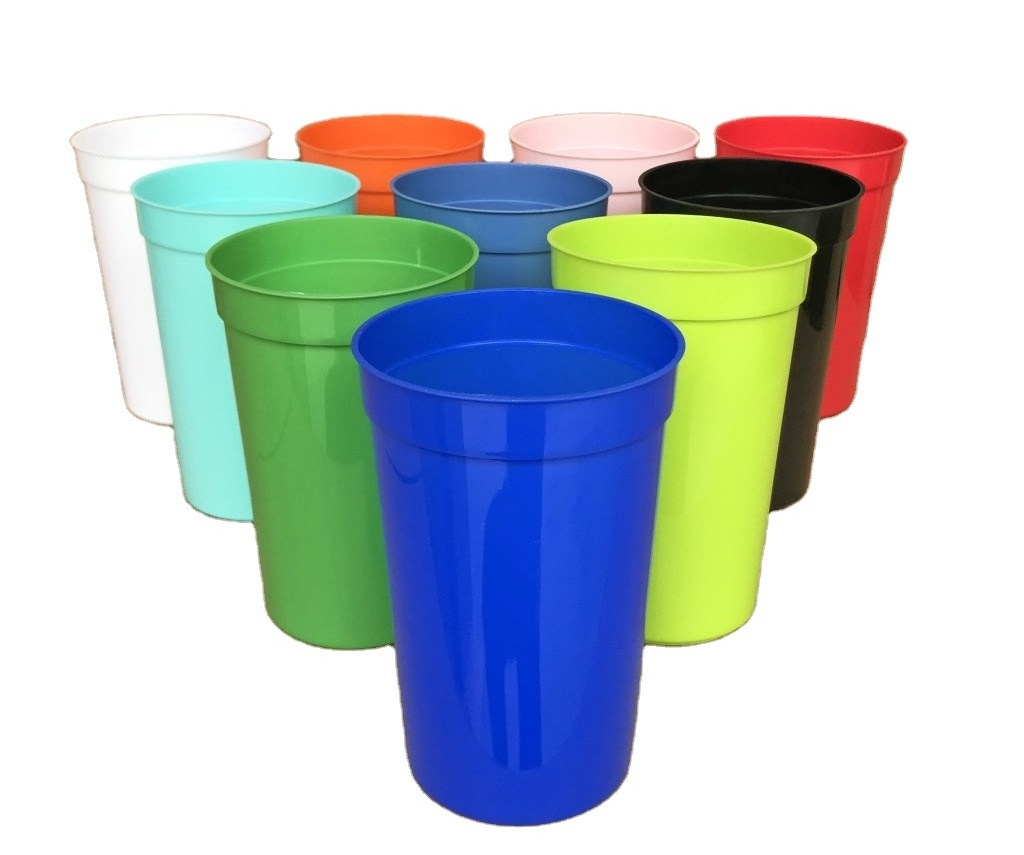 Promotional Plastic Stadium Cup 8oz 10oz 16oz 20oz Unbreakable Plastic Party Cups