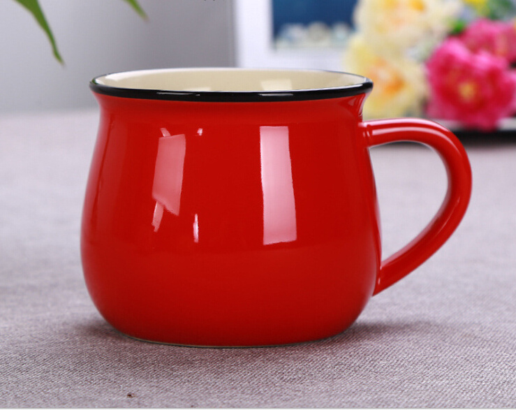 High quality colorful porcelain tea coffee cup ceramic mug with sublimation  logo