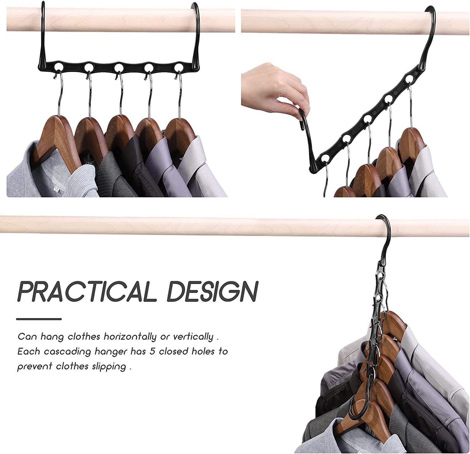 Hot Selling Magic Hangers Space-saving Clothes Hangers Sturdy Plastic Hangers