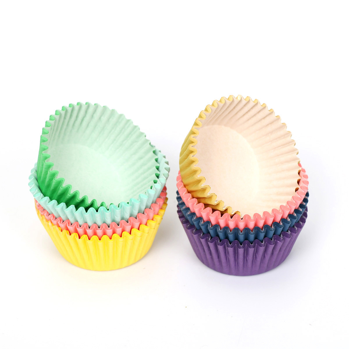 New Style 100 mixed-color cake cups Muffin baking paper cups cupcake baking cup