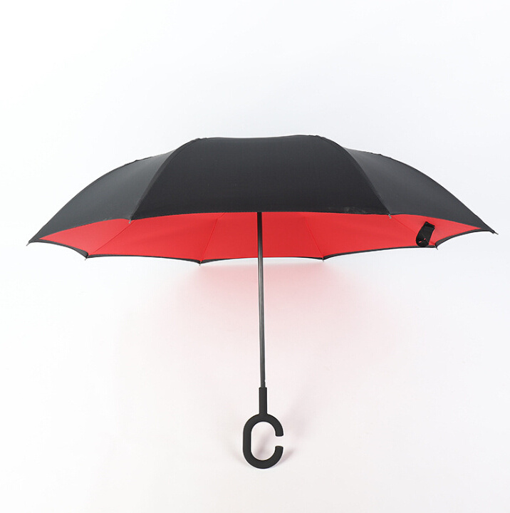 Novelty Design Windproof Double Layer Reverse Umbrella Inverted Umbrella