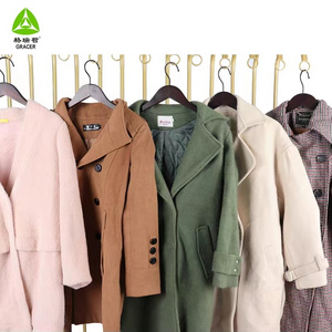 Korea 45KG Bales Used Clothes Korea Supplier Coat Vintage Used Apparel Bales Mix Style