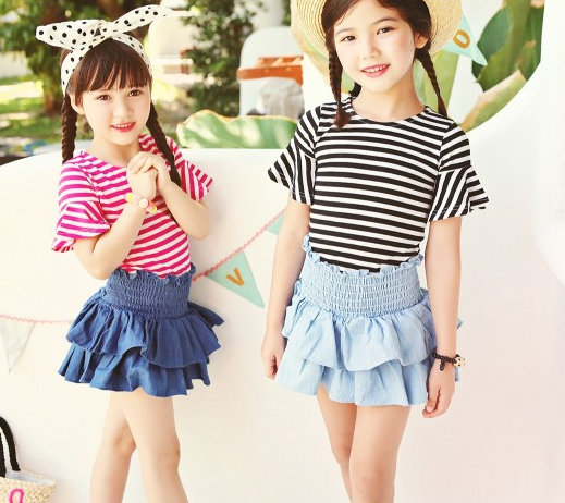 New Arrival Product Kids Clothing Clothes Short Skirt No Panties For Kids