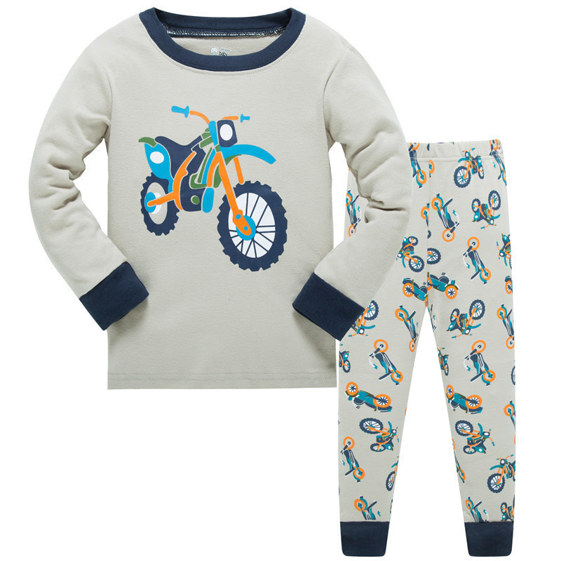 Online Shopping Long Sleeve Motorcycle Cartoon 100% Cotton Little Boys Sleepwear For Kids From China Supplier By Alibaba Express