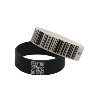 Personalized QR Code Custom Your Silicon Wristband with Logo Custom Promotional Rubber Wrist Bands Bracelet Spiritual Products