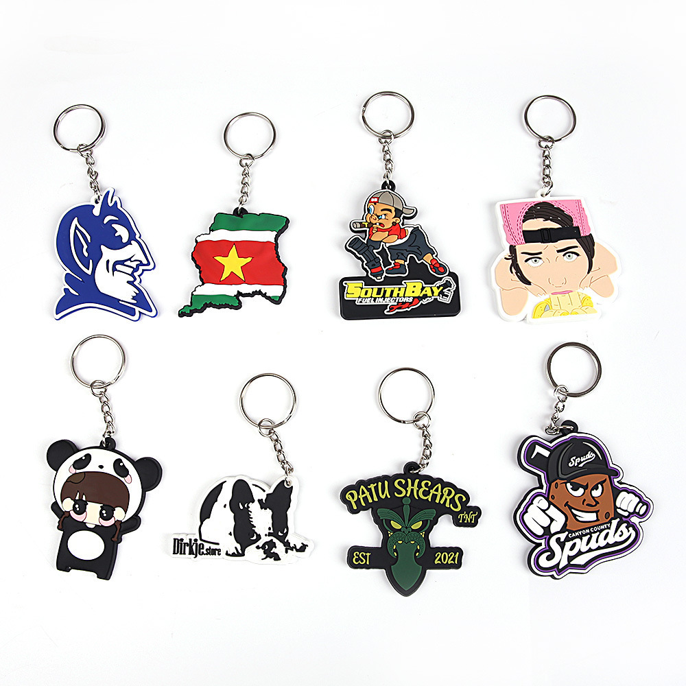 Innovation Ideas Gifts Soft Rubber Key Chain With Custom Logo Souvenir Custom PVC Keychains 3D Logo Custom Rubber Keychain