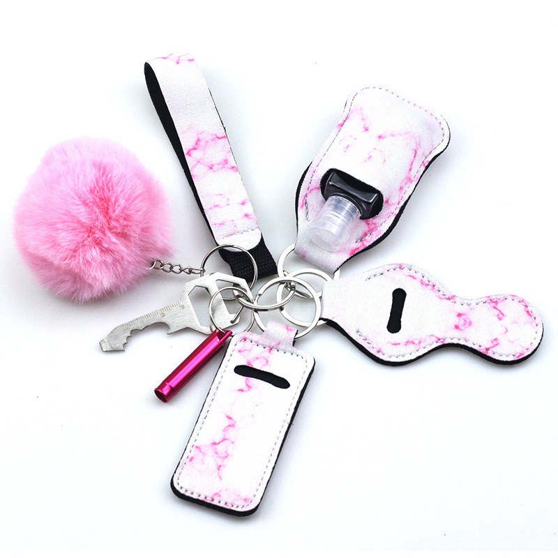 Build Your Own Self Defense Keychain Set Accessories Women Safety Self-defence Gadgets Wristlet Bottle Opener Keychain