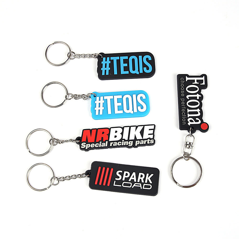 Innovation Ideas Gifts Soft Rubber Key Chain With Custom Logo Souvenir Custom PVC Keychains 3D Logo Custom Rubber Keychain