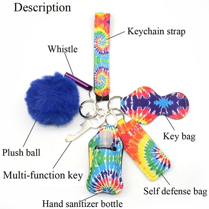 Build Your Own Self Defense Keychain Set Accessories Women Safety Self-defence Gadgets Wristlet Bottle Opener Keychain