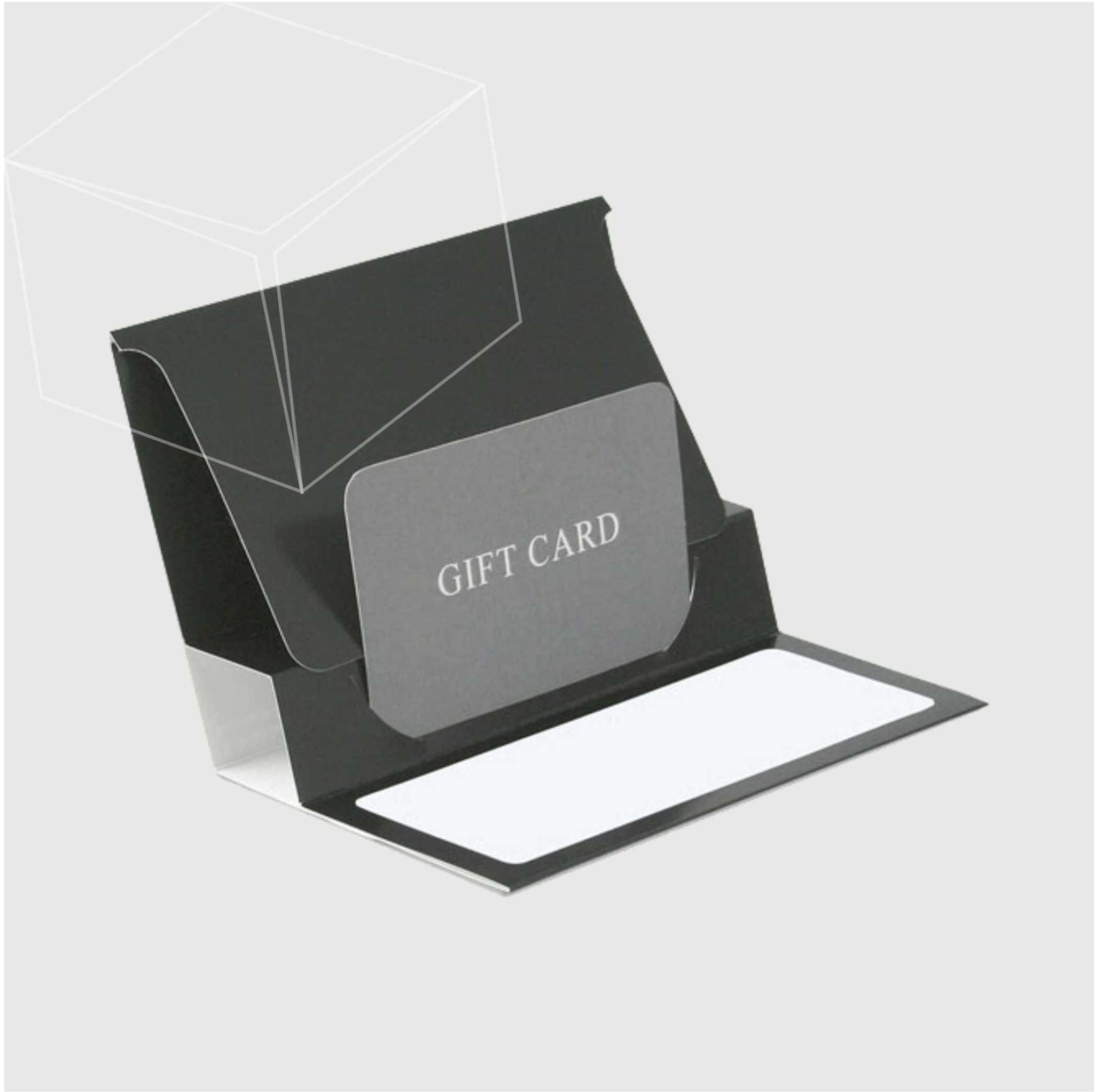 GraceSmart Luxury Paper Cardboard credit card package Packaging Black White Gift Vip business card 4 x 5.5 sim card packaging