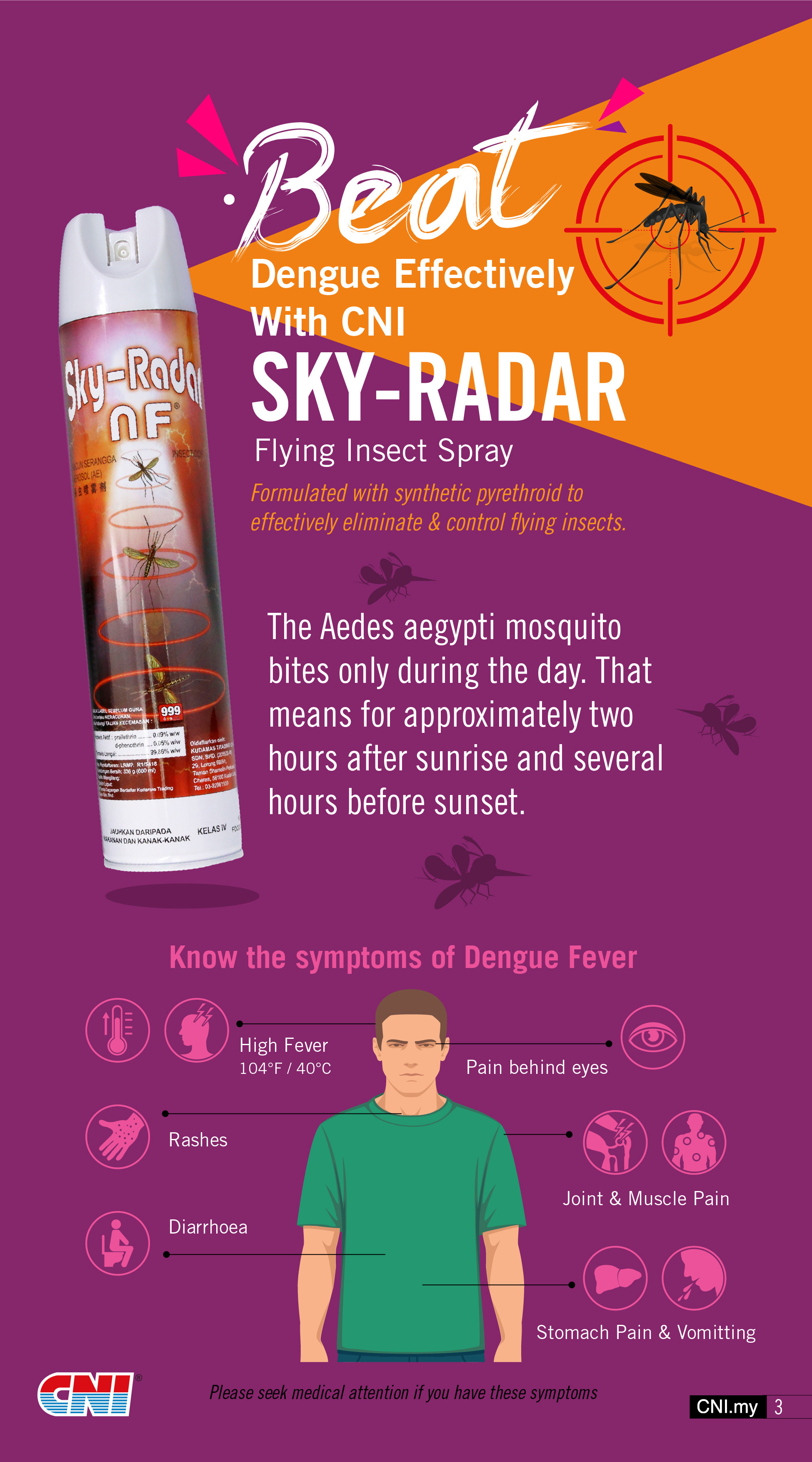 High Quality Sky Radar Flying Insect Spray 600ml /336g Designed Provide Protection Against Bites Or Stings