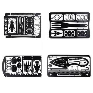 Metal Men Wallet Fishing Tool Gadgets for Camping & Hiking Survival Card Fishing Product