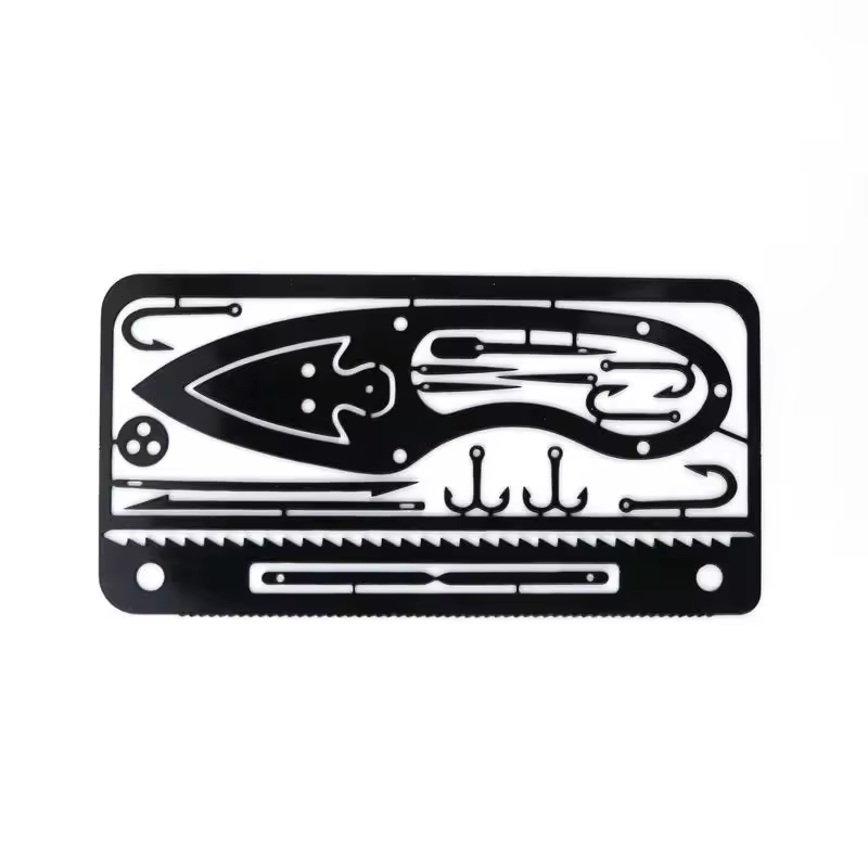 Metal Men Wallet Fishing Tool Gadgets for Camping & Hiking Survival Card Fishing Product