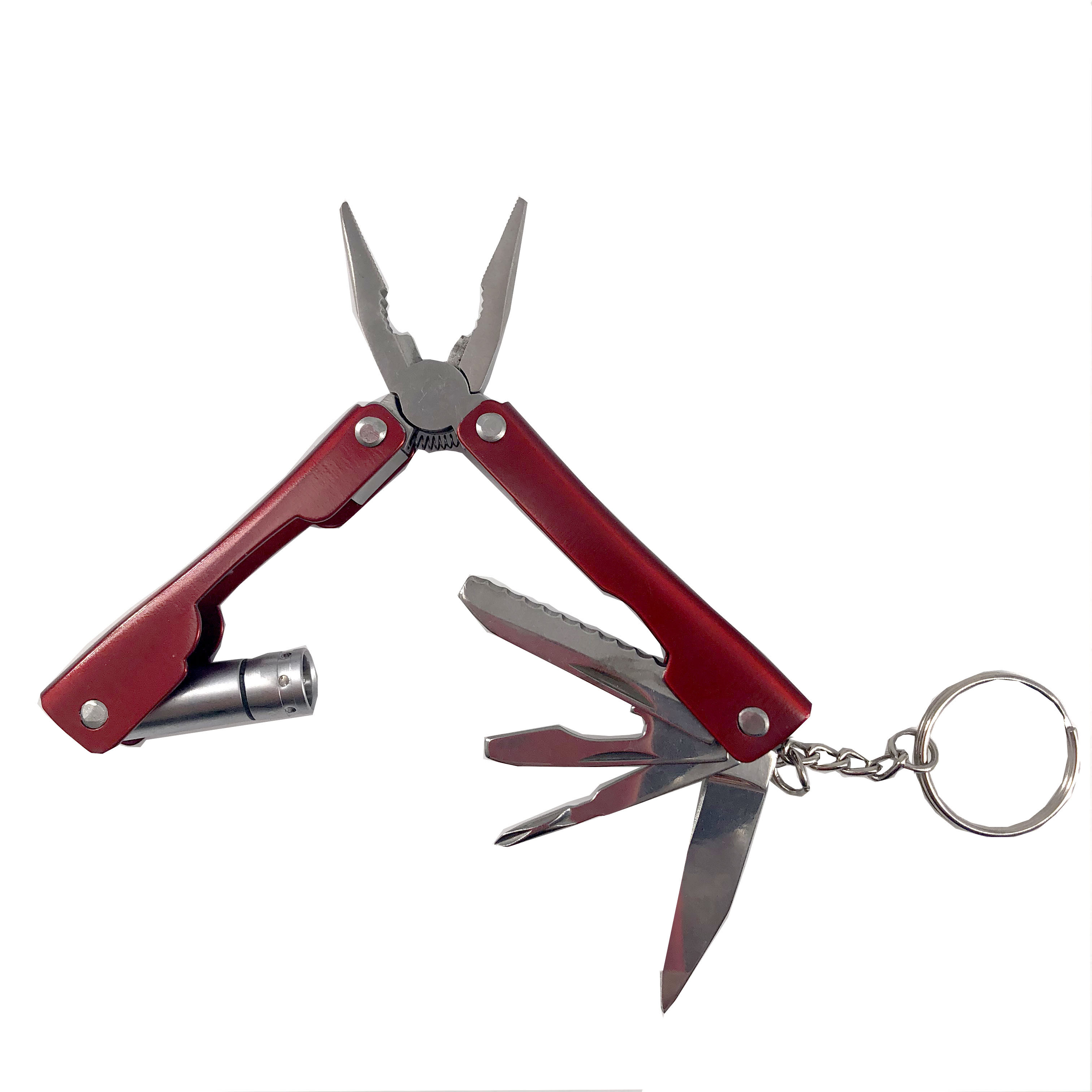 Custom Logo 10 IN 1 Multi Function Pocket Multi-tools Mini Pliers with LED