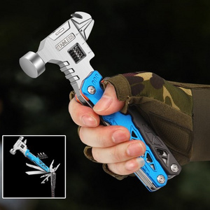 Outdoor Survival Folding Multitool Multi Function Screwdriver Set 19 in 1 Multifunction Hammer