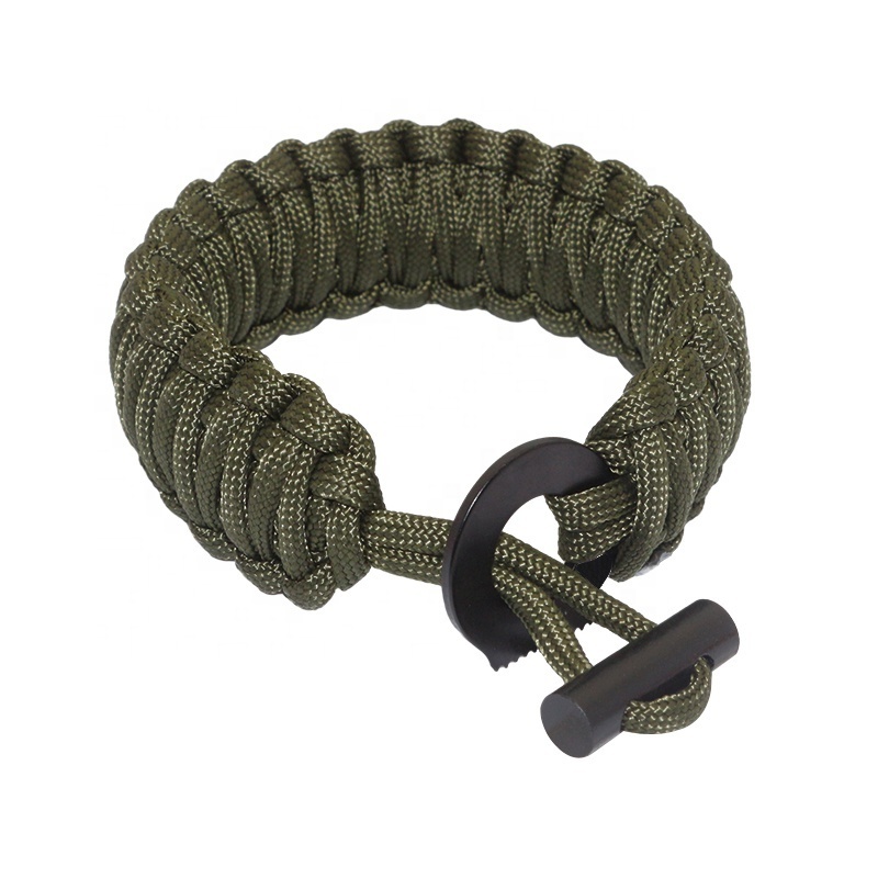 Preparedness Custom Logo Survival Paracord EDC Bracelet with Ferro Rod Fire Starter