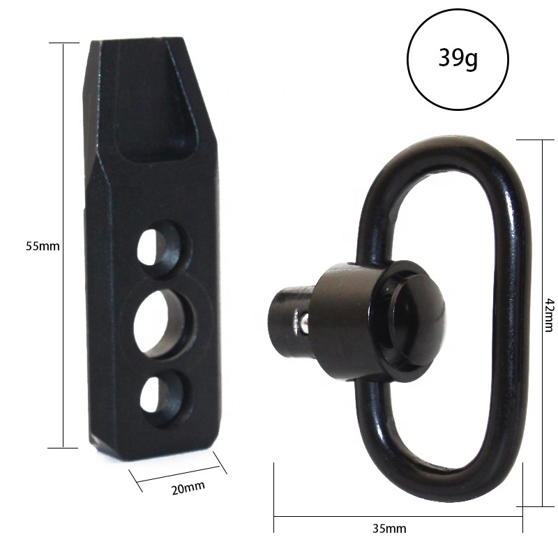 Quick Detach Sling Swivel Keymod Modular Rail Attachment Mount Kit Push Button