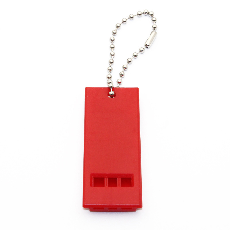 Multi color for outdoor plastic emergency survival rescue safety flat whistle