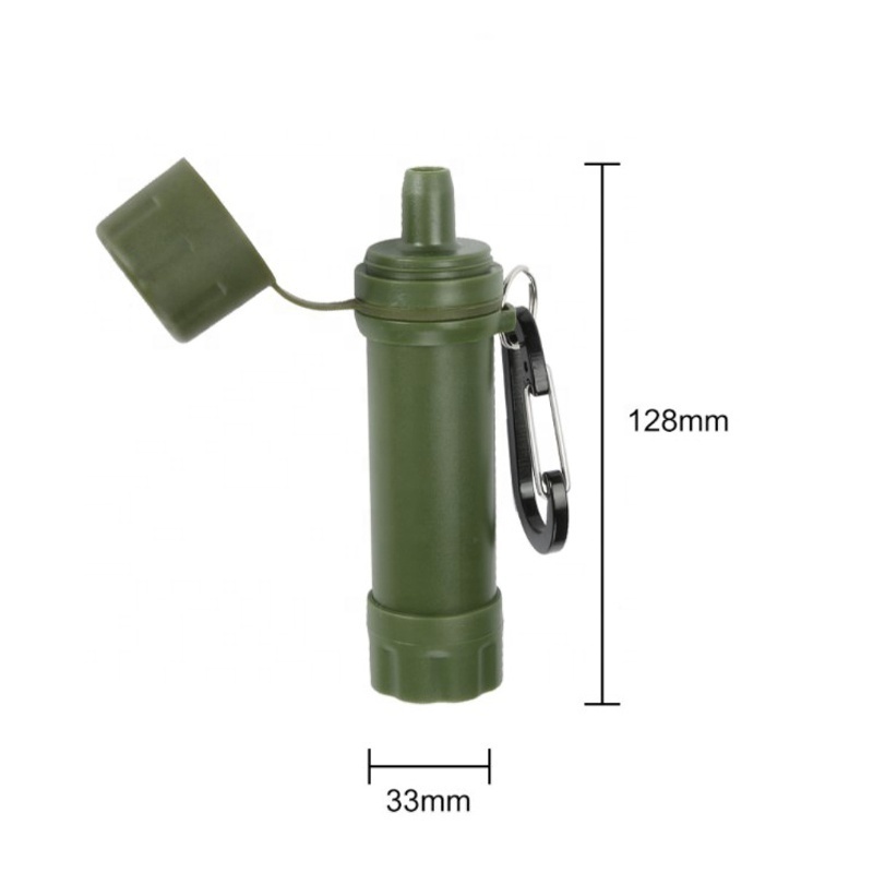 Survival Camping Portable Mini Personal Water Filtration Straw for Emergency Kits