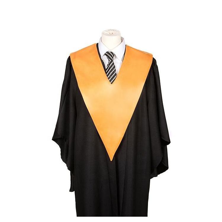 Shiny Stole graduation gown V Stoles For school