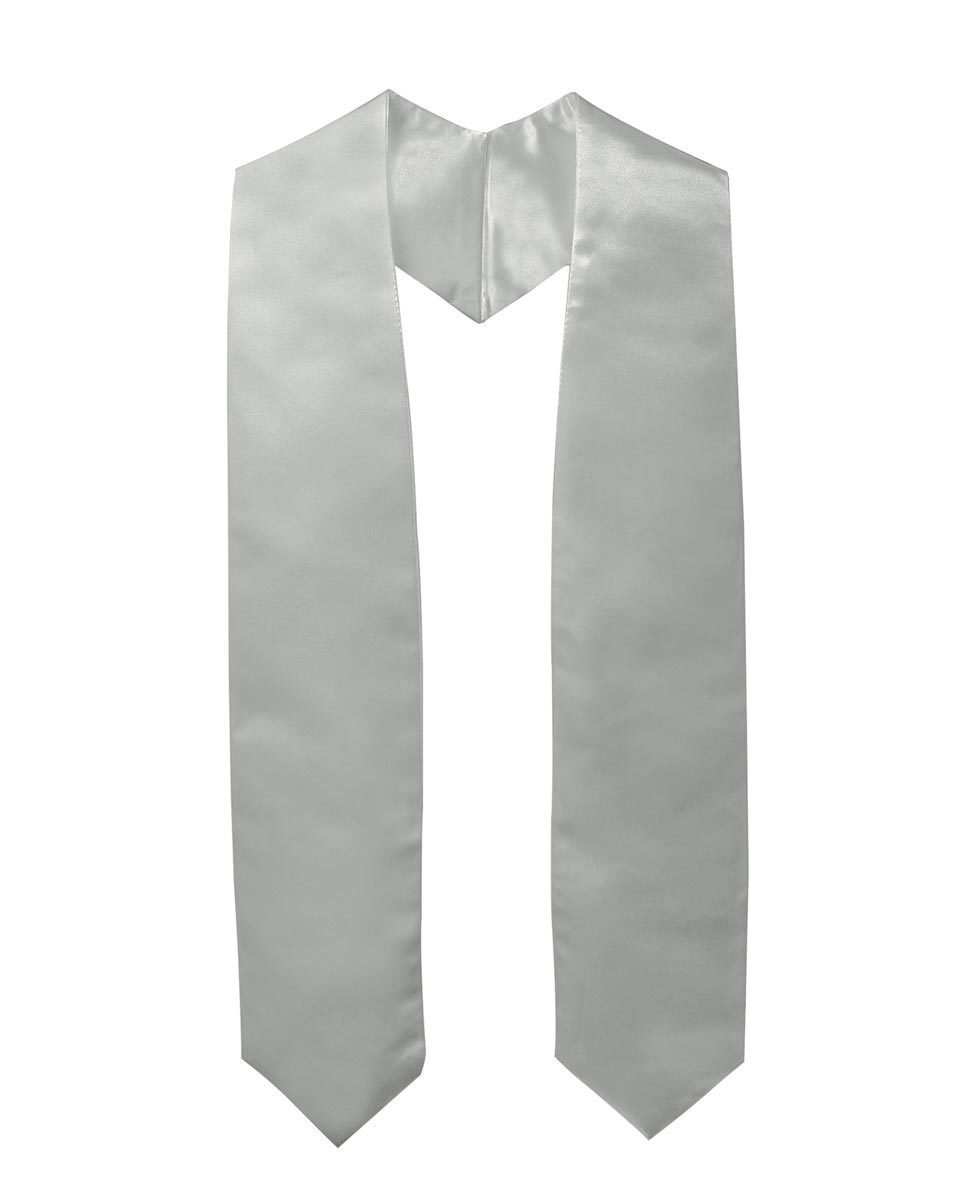 High Quality White Plain sublimation Graduation Stole sash length 60 Inch or 72 Inch